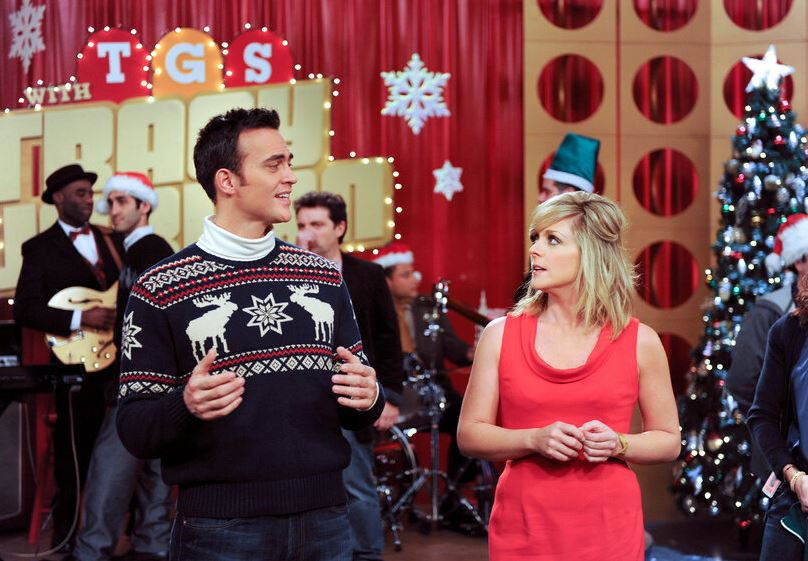 Cheyenne Jackson as Danny and Jane Krakowski as Jenna on Season 4 Episode 8 of 30 Rock.