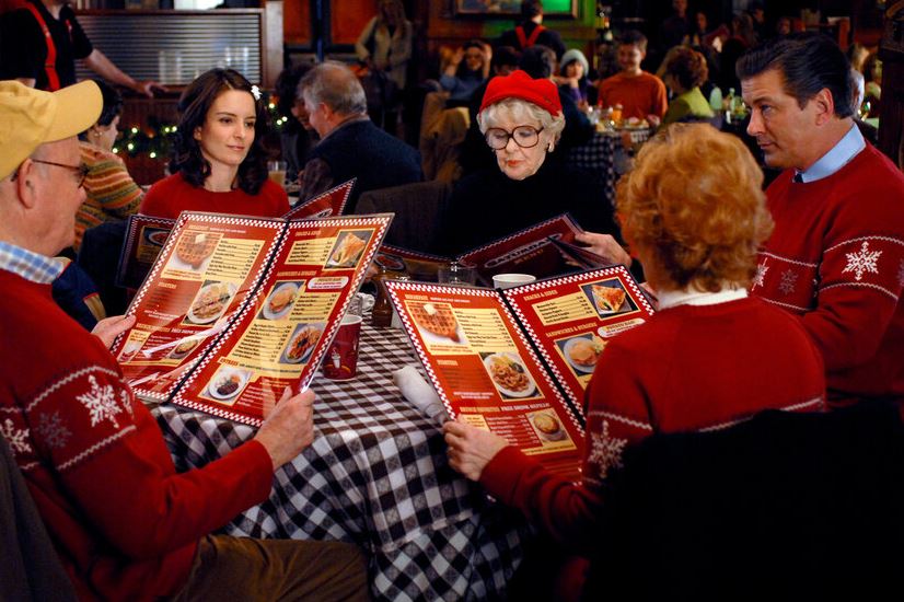 Buck Henry as Dick, Tina Fey as Liz Lemon, Elaine Stritch as Colleen, Alec Baldwin as Jack and Anita Gillettte as Margaret on Season 2 Episode 9 of 30 Rock.