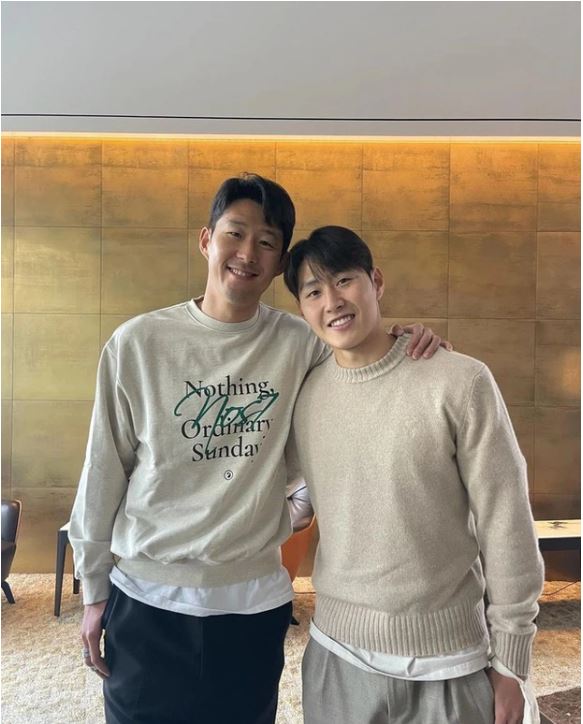 Son Heung-min and the man Lee Kang-in