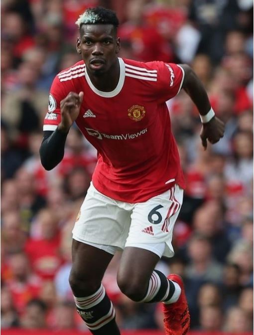 Paul Pogba in Manchester United shirt